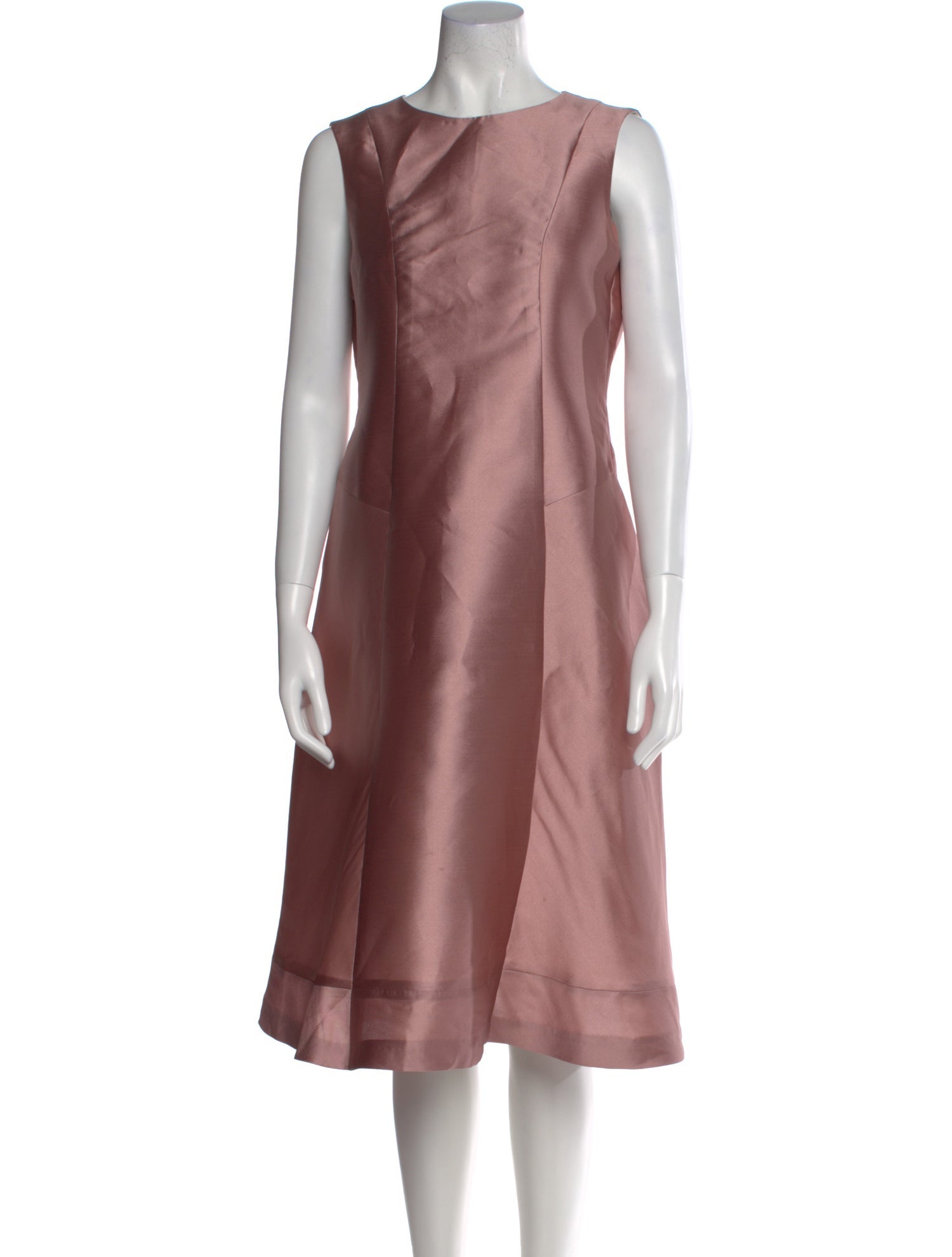 Paul Stuart Bateau Neckline Midi Length Dress
