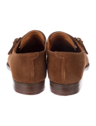 Paul Stuart Suede Monk Straps