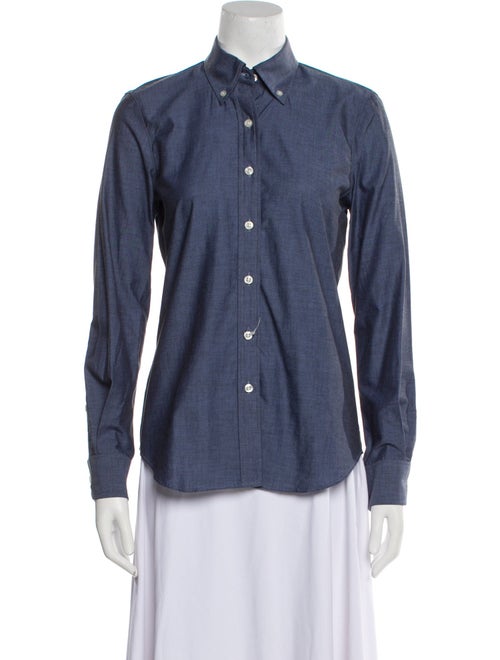 Paul Stuart Long Sleeve Button-Up Top