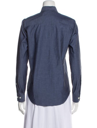 Paul Stuart Long Sleeve Button-Up Top
