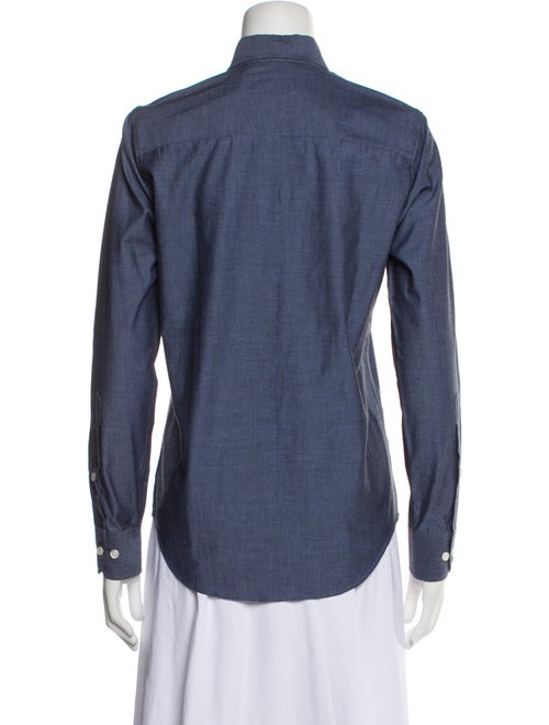 Paul Stuart Long Sleeve Button-Up Top