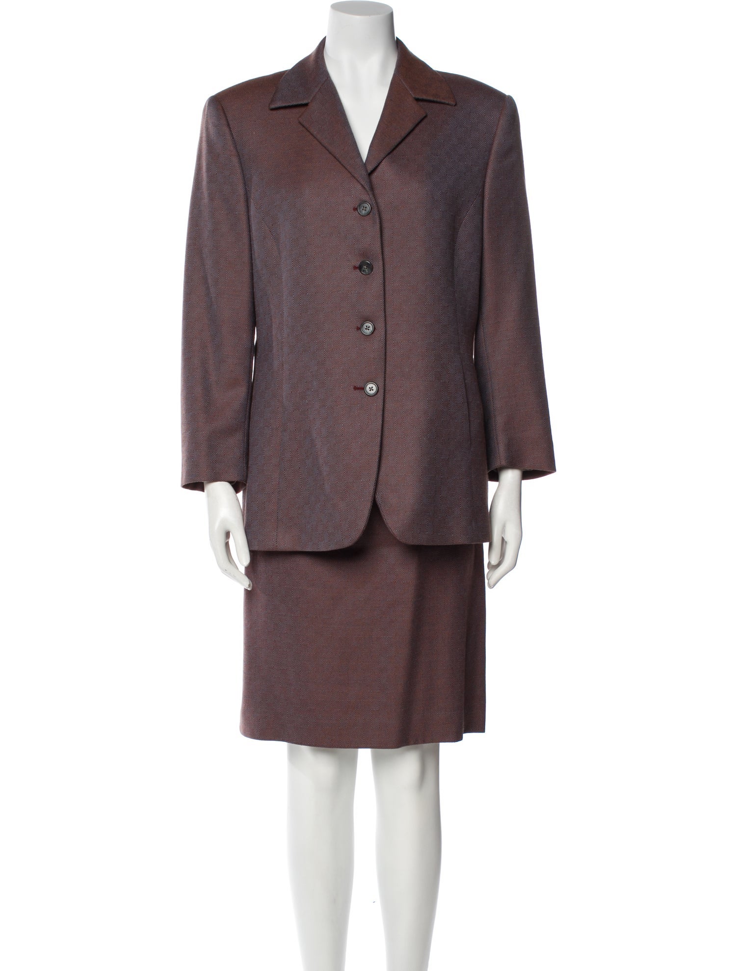 Paul Stuart Wool Knee-Length Skirt