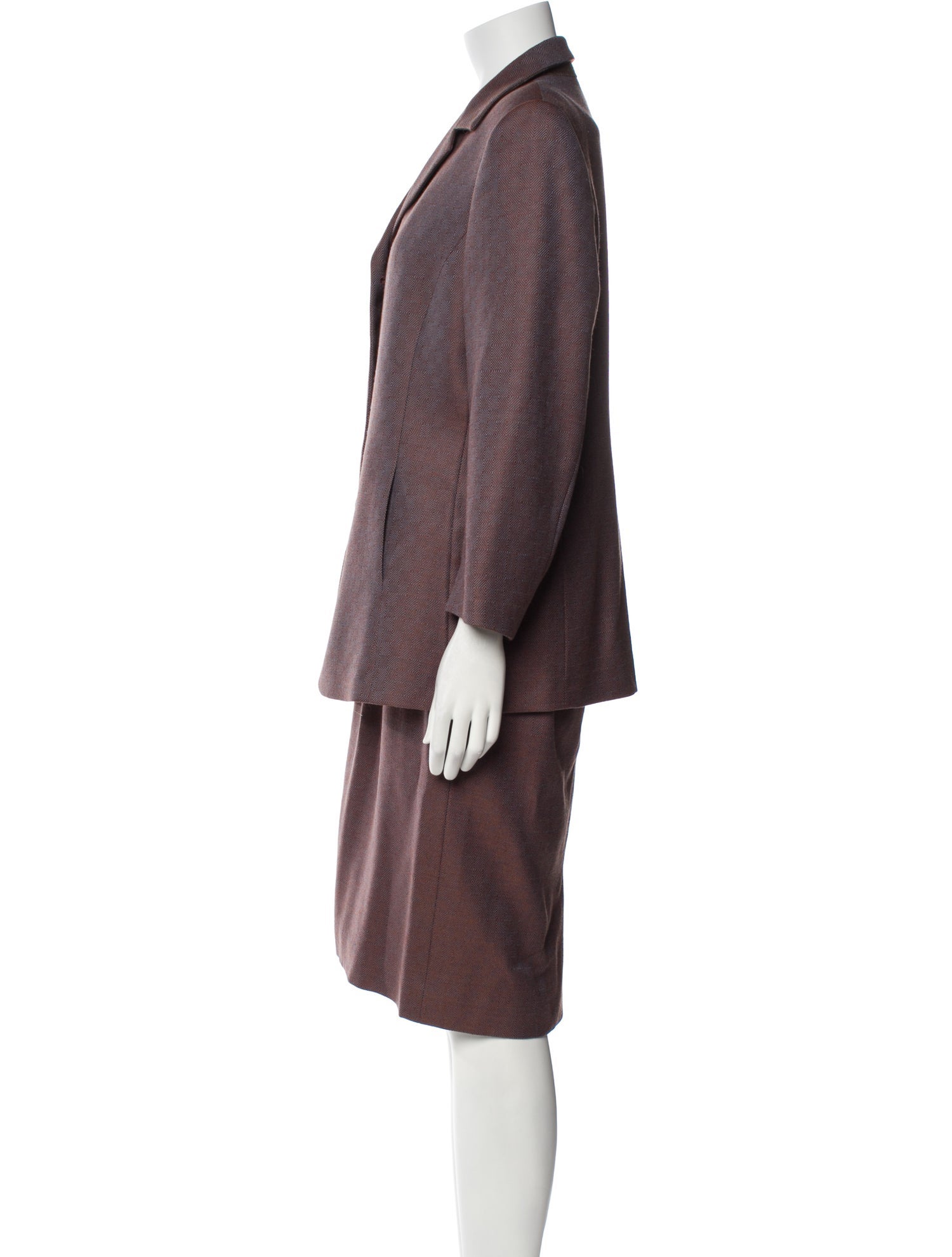 Paul Stuart Wool Knee-Length Skirt