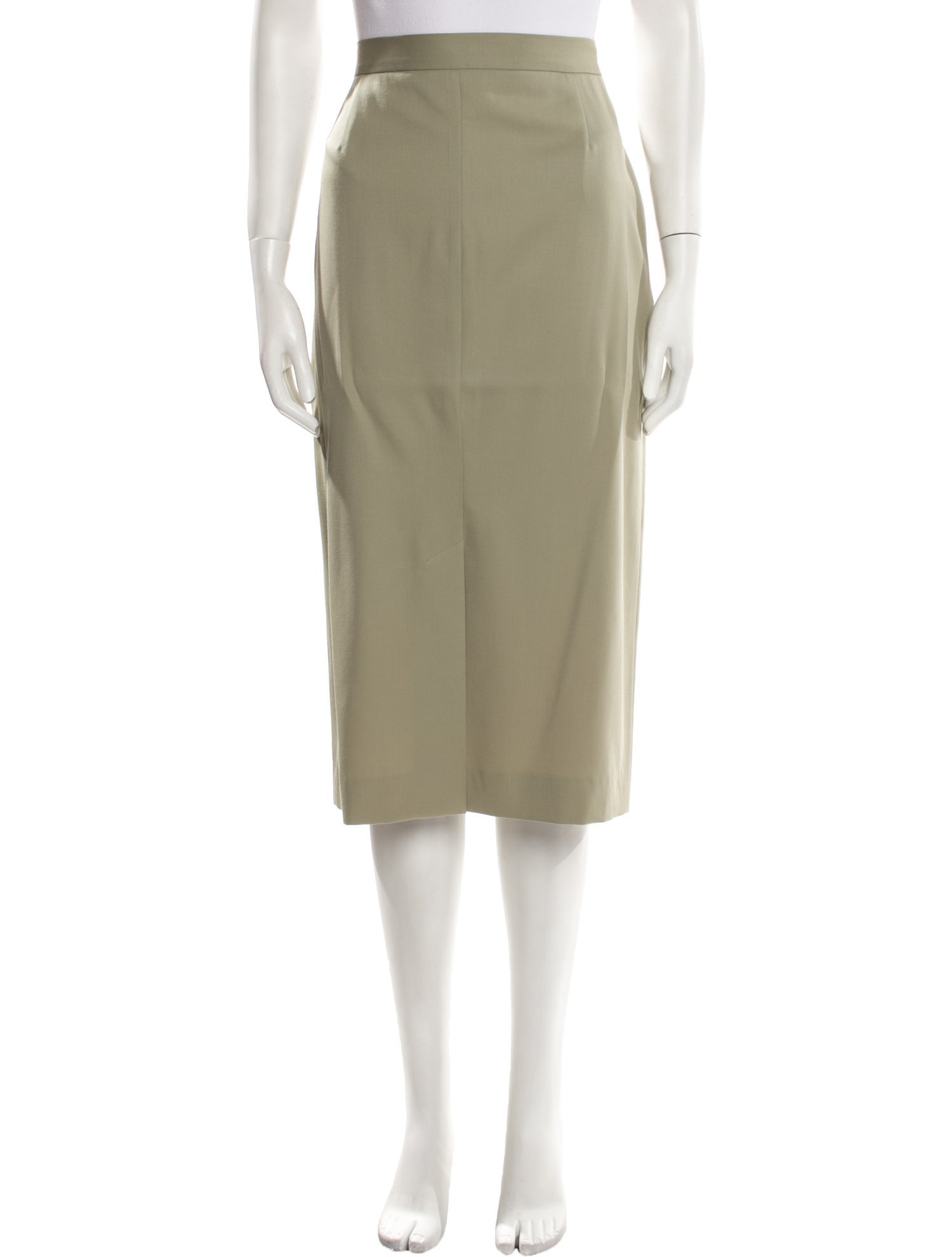 Paul Stuart Wool Midi Length Skirt