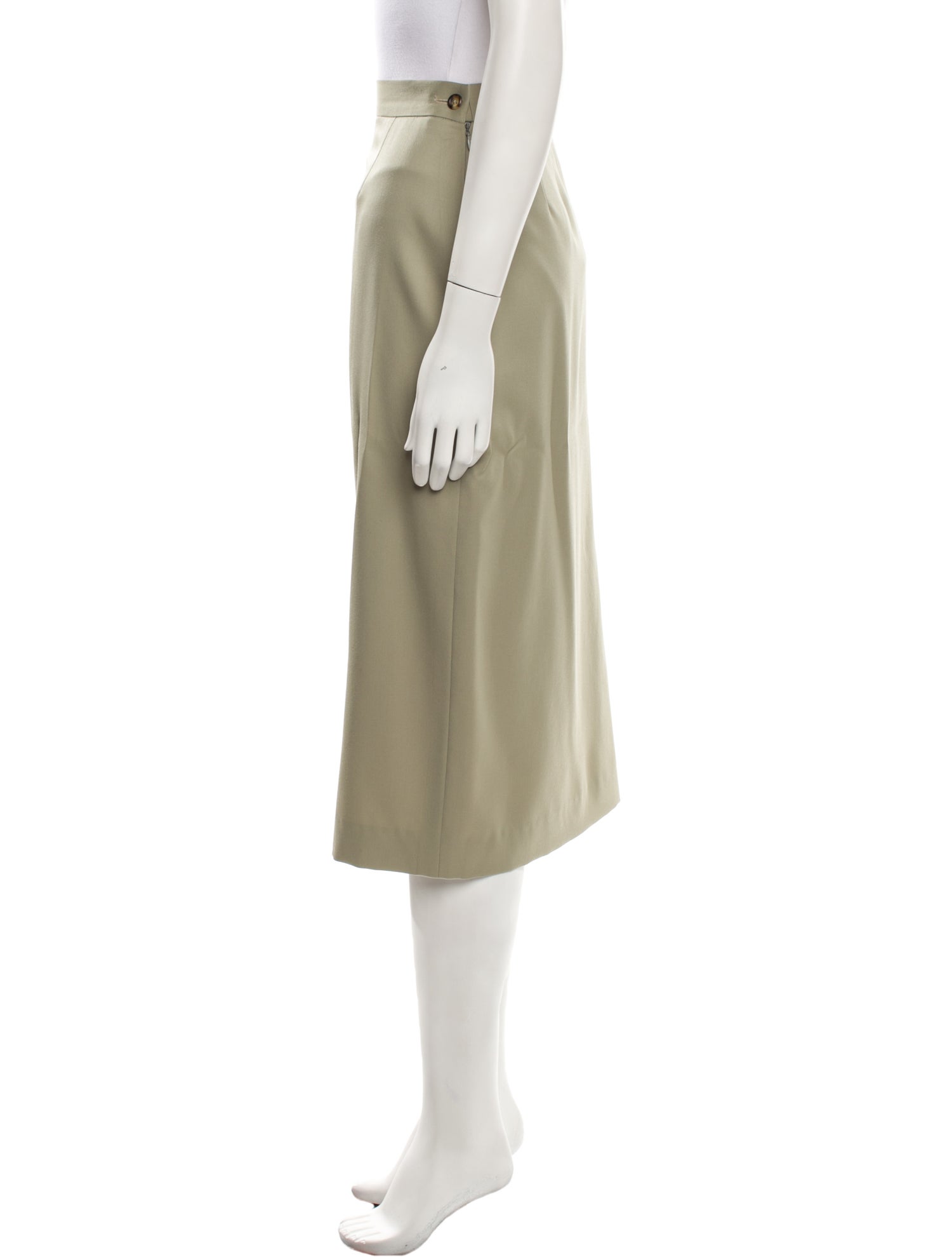 Paul Stuart Wool Midi Length Skirt