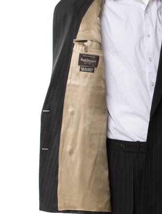 Paul Stuart Wool Striped Two-Piece Suit