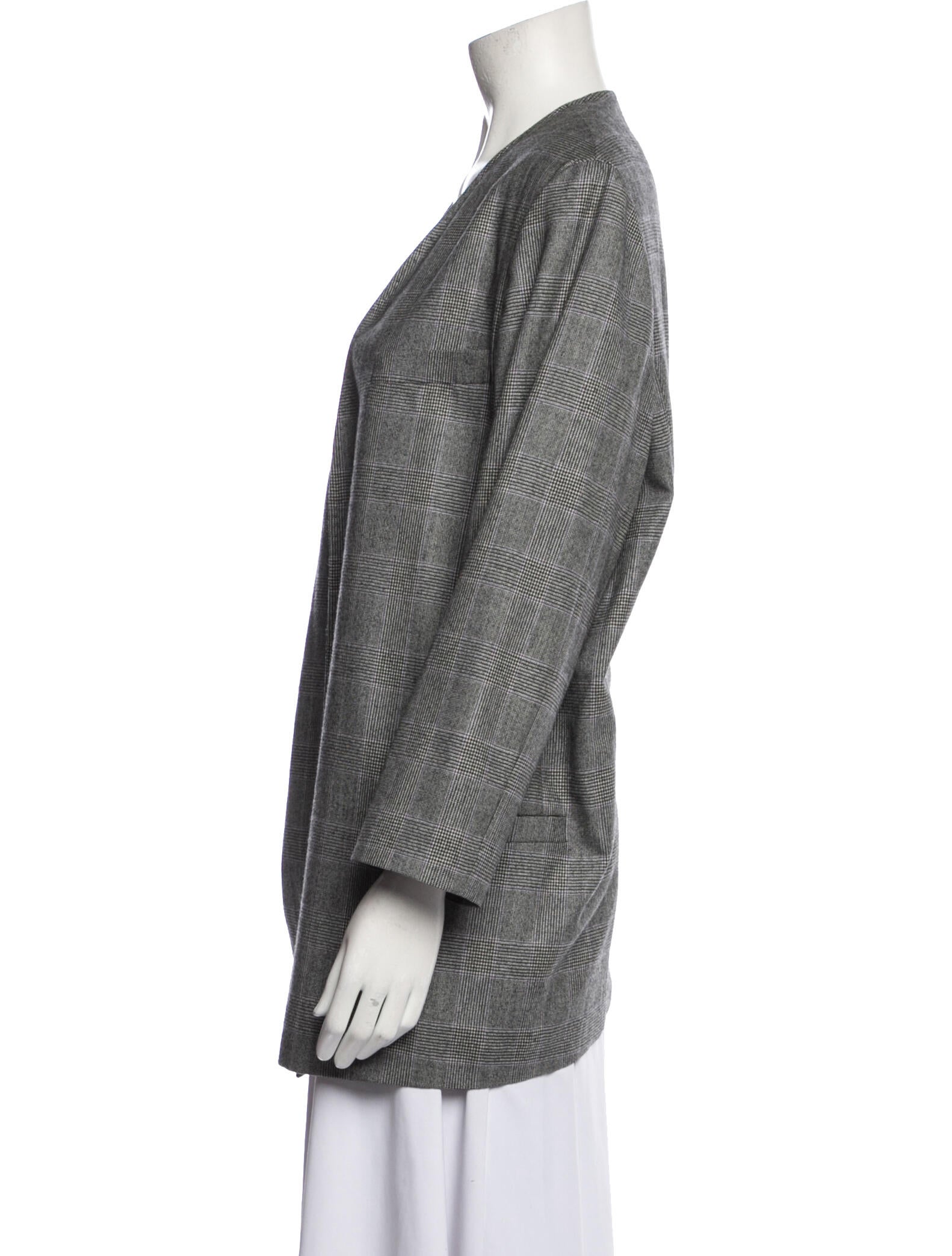 Paul Stuart Wool Plaid Print Blazer
