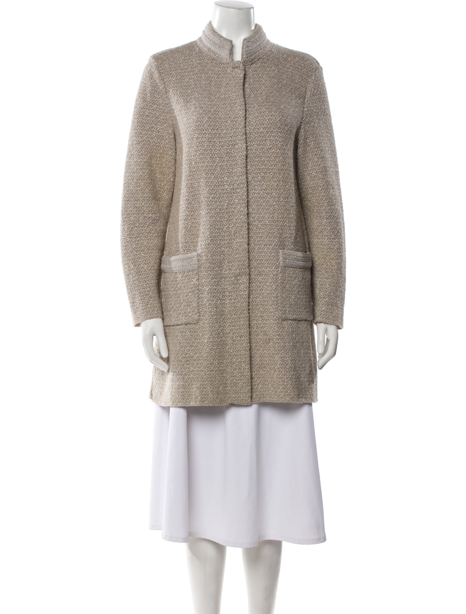 Paul Stuart Merino Wool Printed Coat