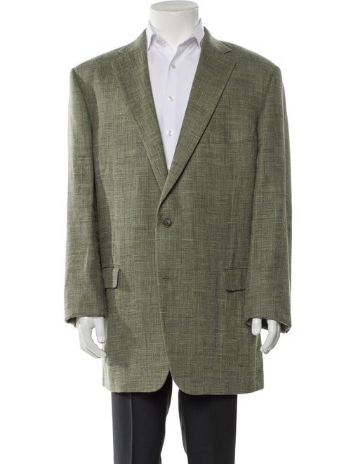 Paul Stuart Wool Houndstooth Print Blazer