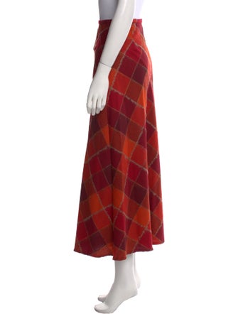Paul Stuart Wool Midi Length Skirt