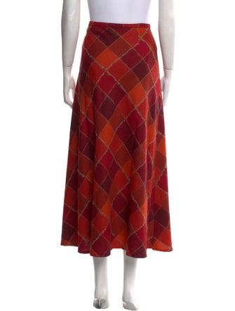 Paul Stuart Wool Midi Length Skirt