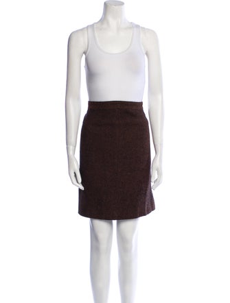 Paul Stuart Wool Tweed Pattern Skirt Suit