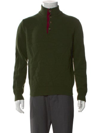Paul Stuart Wool Mock Neck Pullover