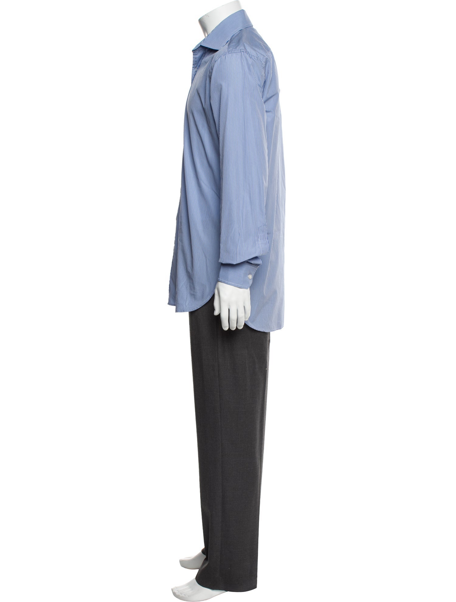 Paul Stuart Striped Long Sleeve Dress Shirt