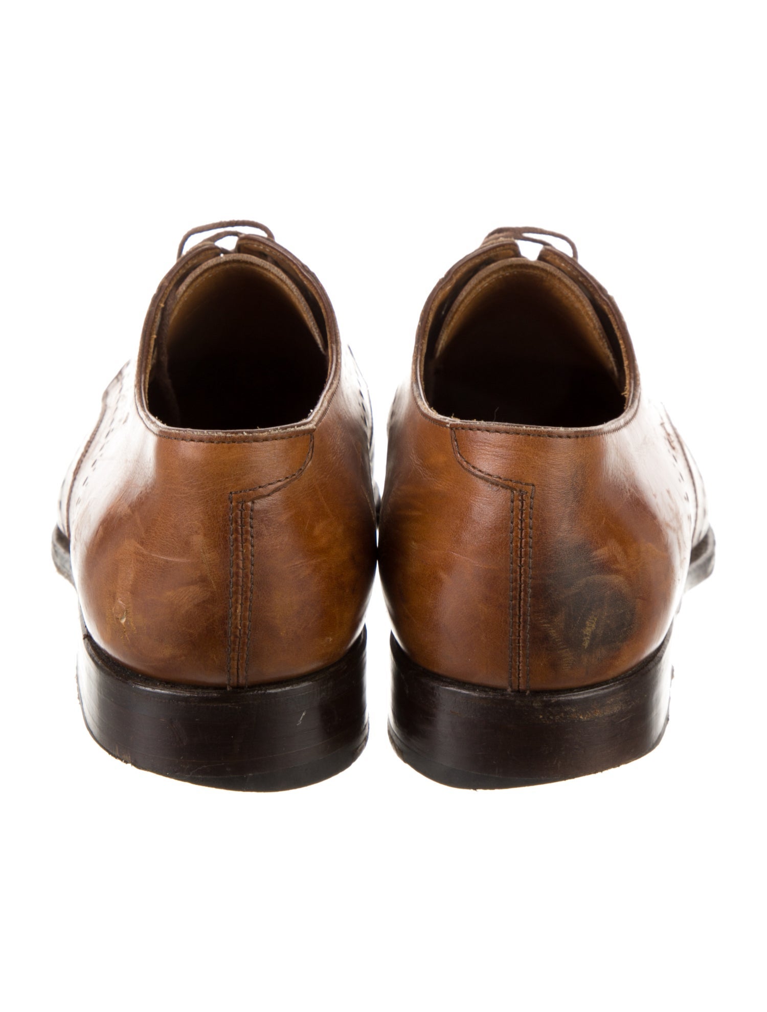 Paul Stuart Leather Derby Shoes