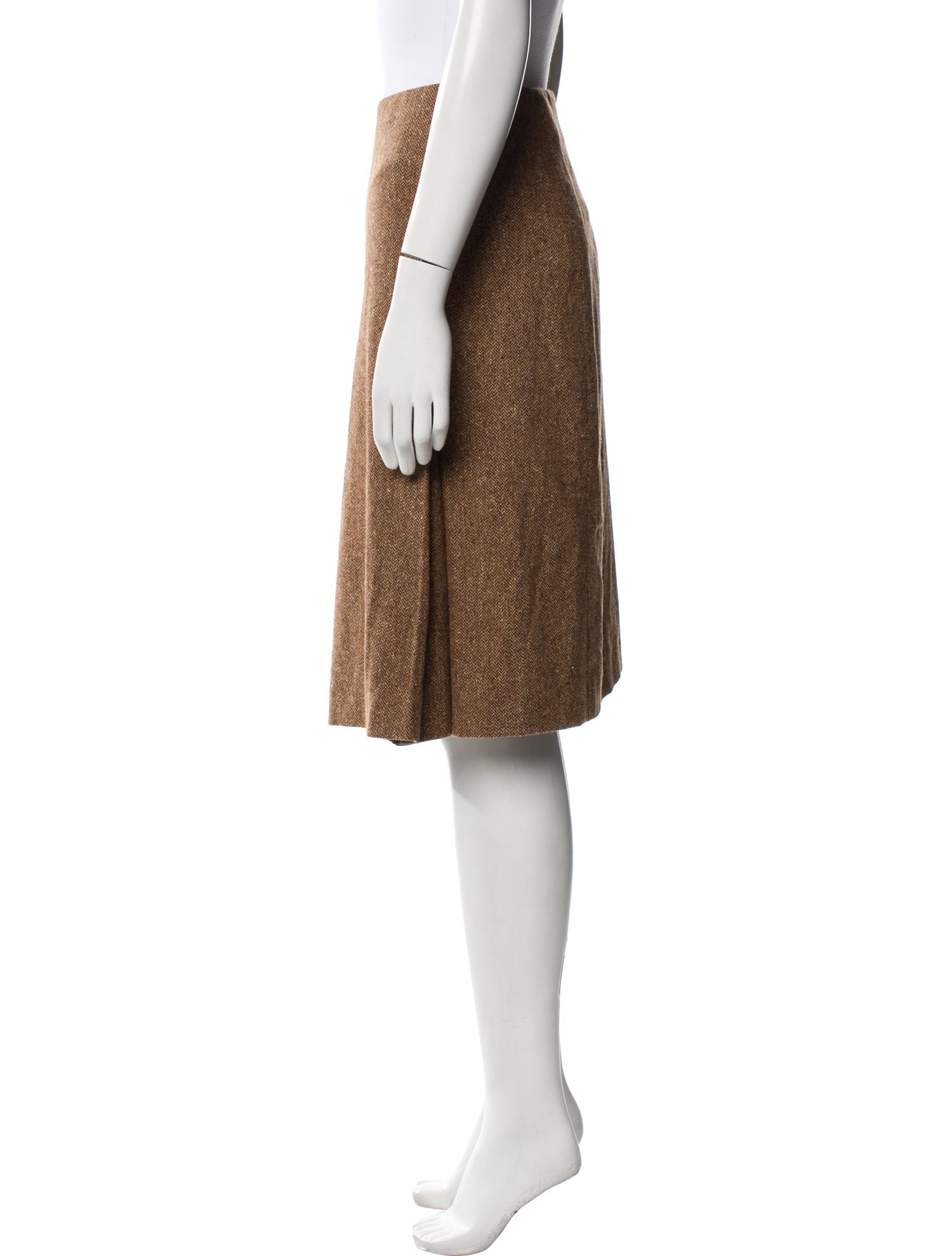 Paul Stuart Wool Knee-Length Skirt