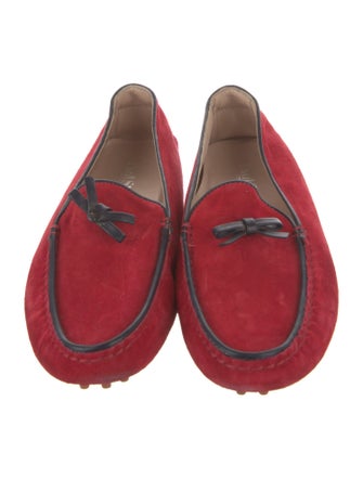 Paul Stuart Suede Bow Accents Loafers