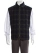 Paul Stuart Wool Plaid Print Vest