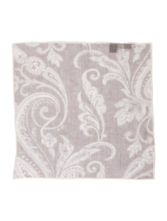 Paul Stuart Pattern Print Pocket Square