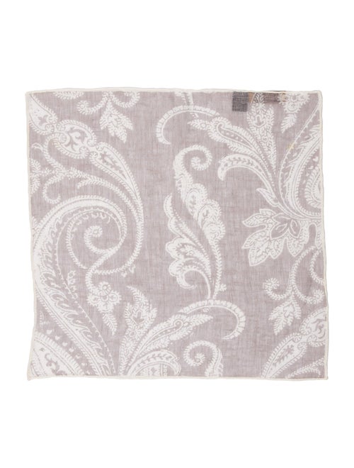 Paul Stuart Pattern Print Pocket Square
