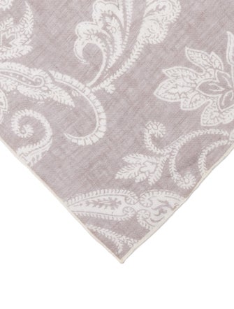 Paul Stuart Pattern Print Pocket Square