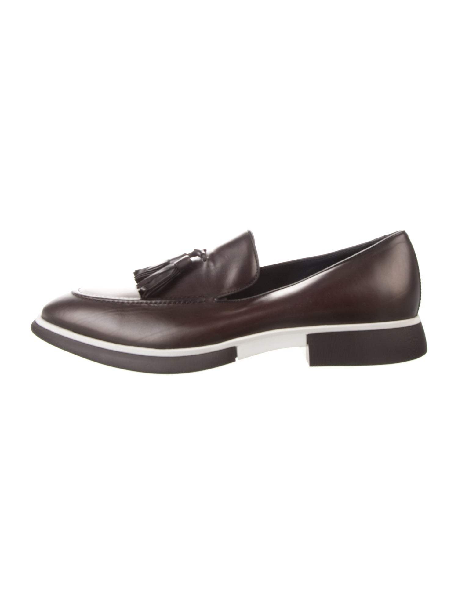 Salvatore Ferragamo Leather Lasercut Accents Dress Loafers