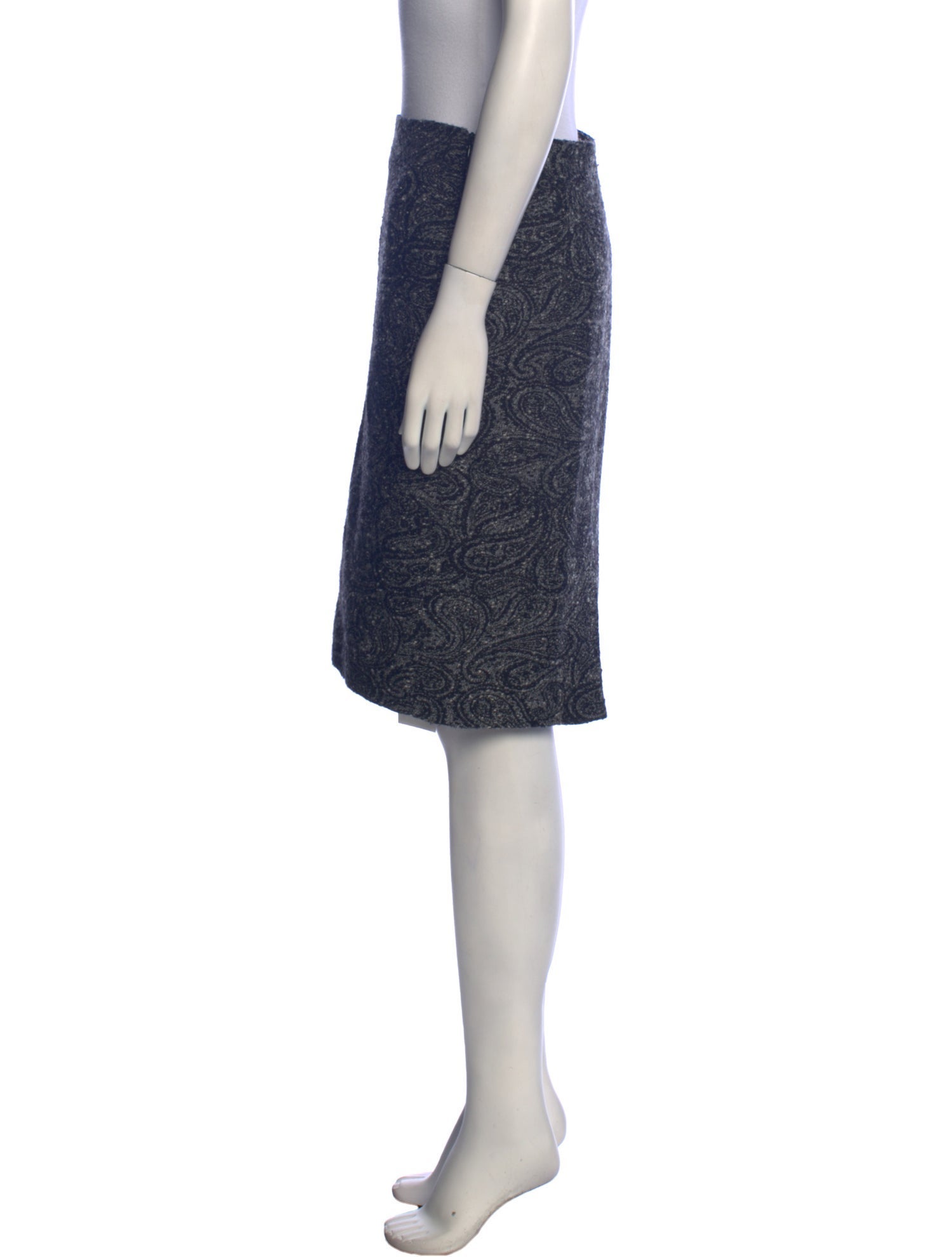 Paul Stuart Wool Knee-Length Skirt