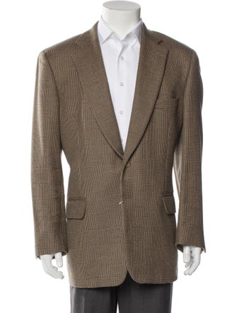 Paul Stuart Houndstooth Print Blazer