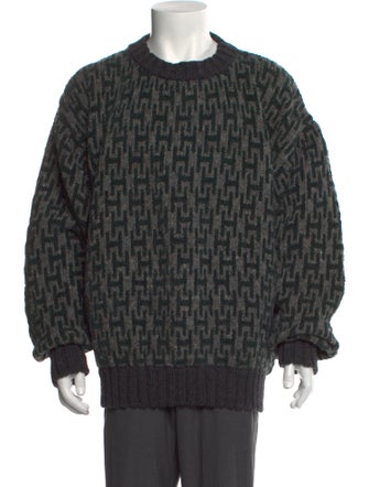 Paul Stuart Printed Crew Neck Pullover
