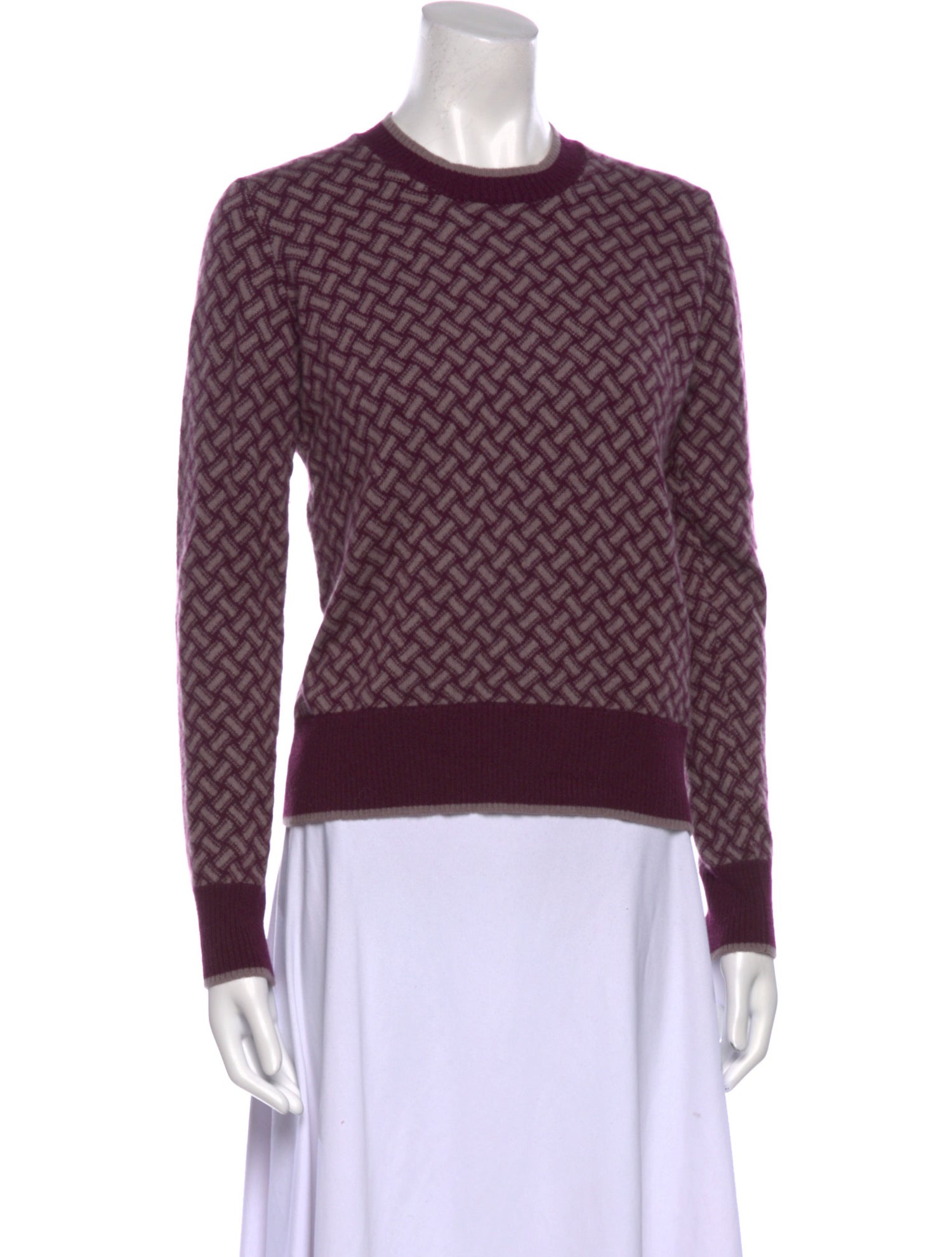 Paul Stuart Cashmere Printed Sweater