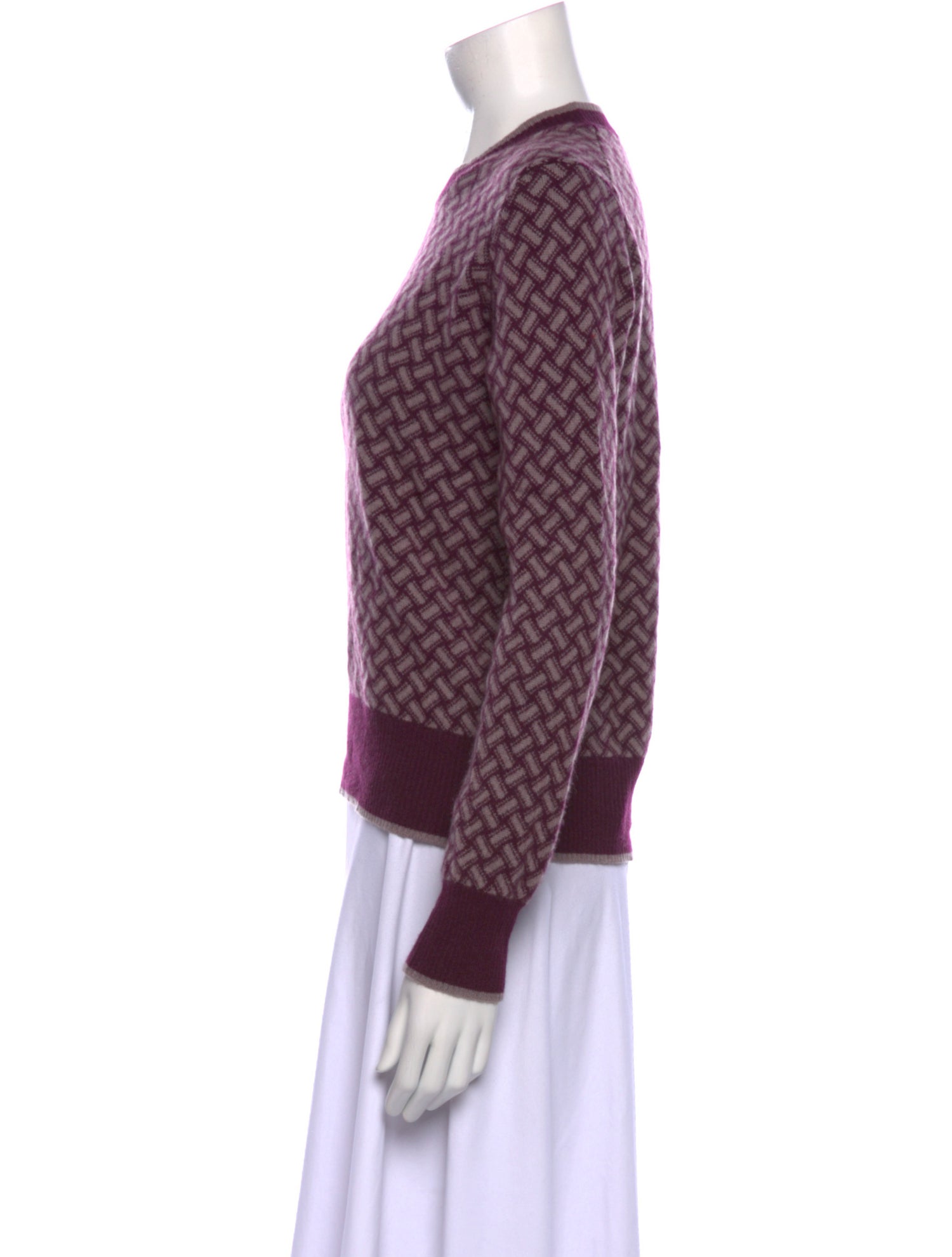 Paul Stuart Cashmere Printed Sweater