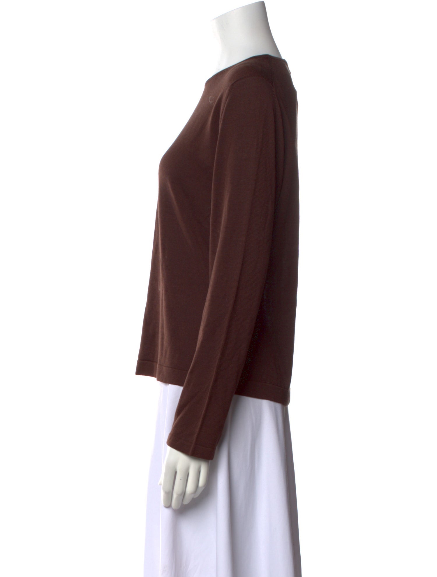 Paul Stuart Silk Crew Neck Sweatshirt