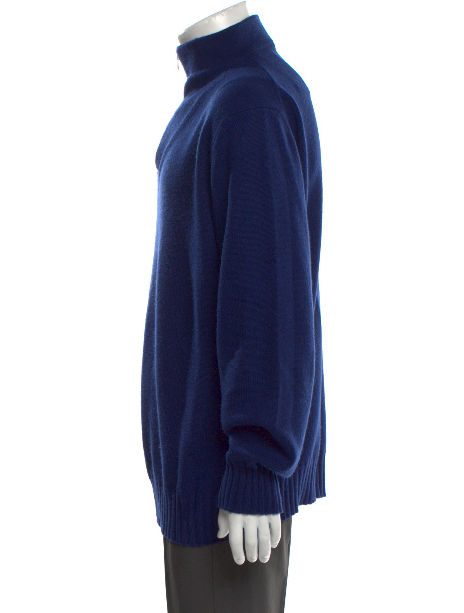 Paul Stuart Cashmere Mock Neck Polo Sweater
