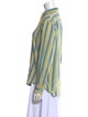 Paul Stuart Striped Long Sleeve Button-Up Top