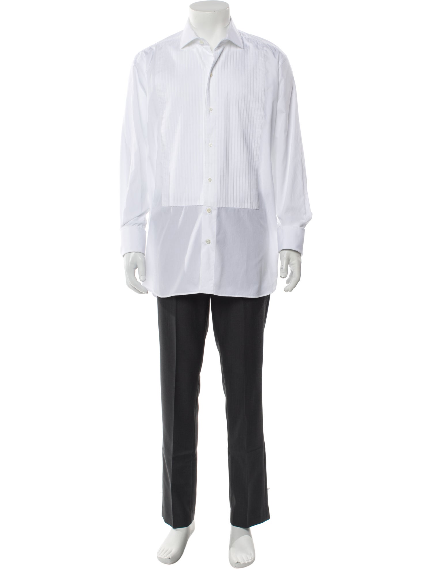 Paul Stuart Long Sleeve Tuxedo Shirt