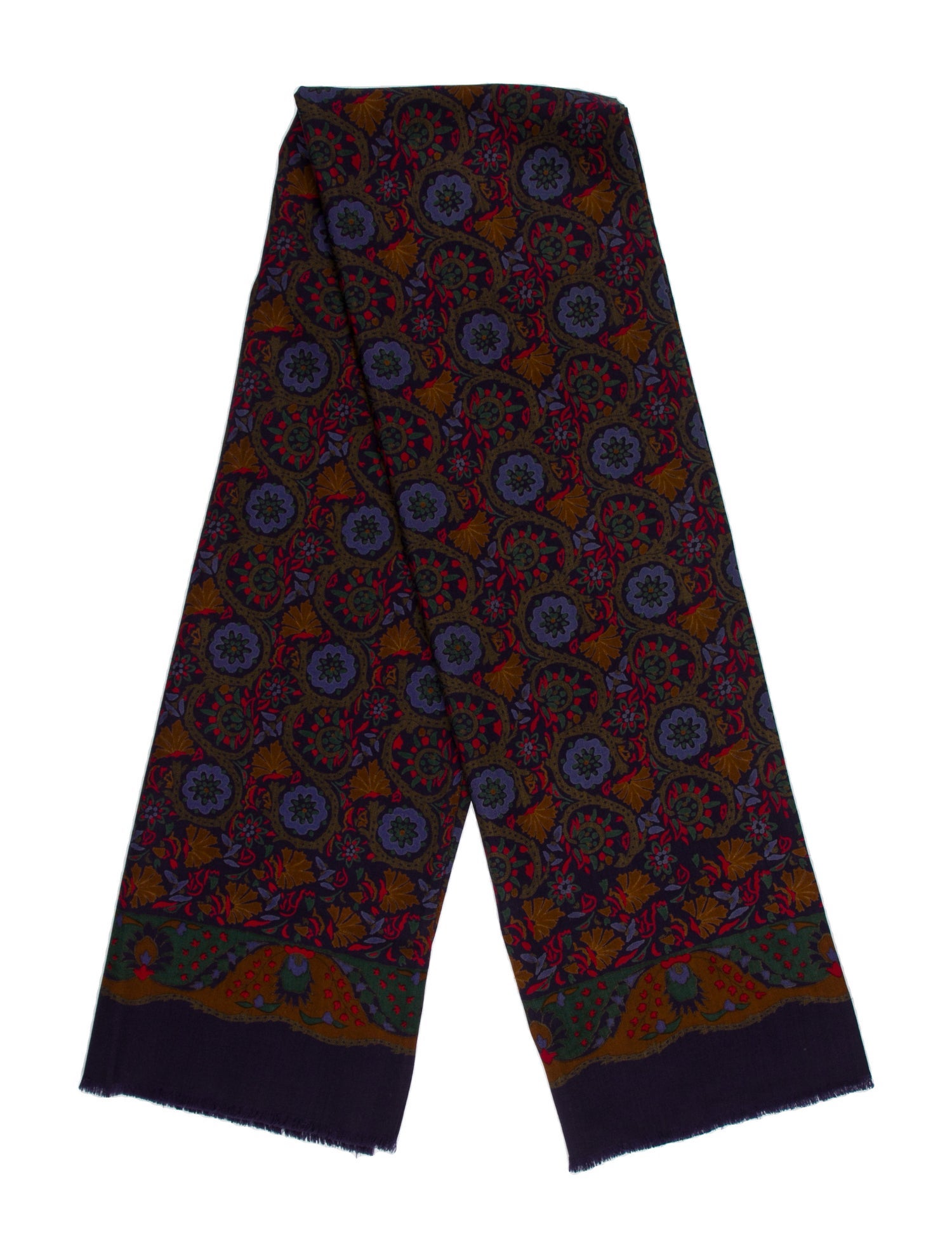 Paul Stuart 'Pursuit of Happiness' Striped Harness Printed Scarf