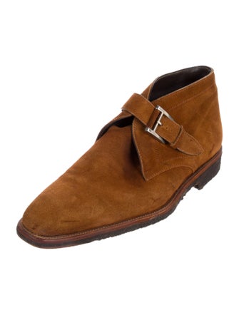 Paul Stuart Suede Monk Straps