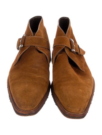 Paul Stuart Suede Monk Straps