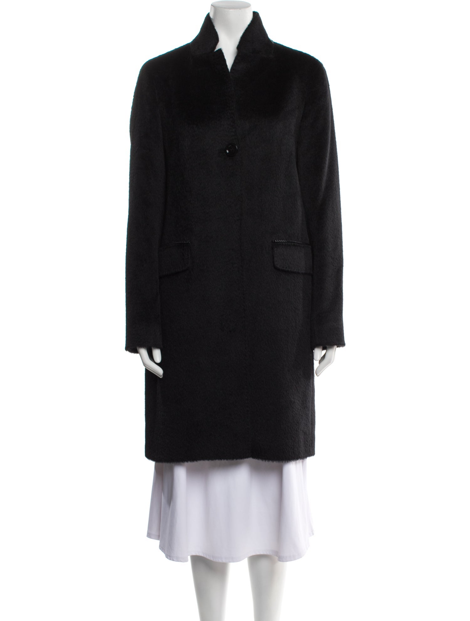 Paul Stuart Alpaca Faux Fur Jacket