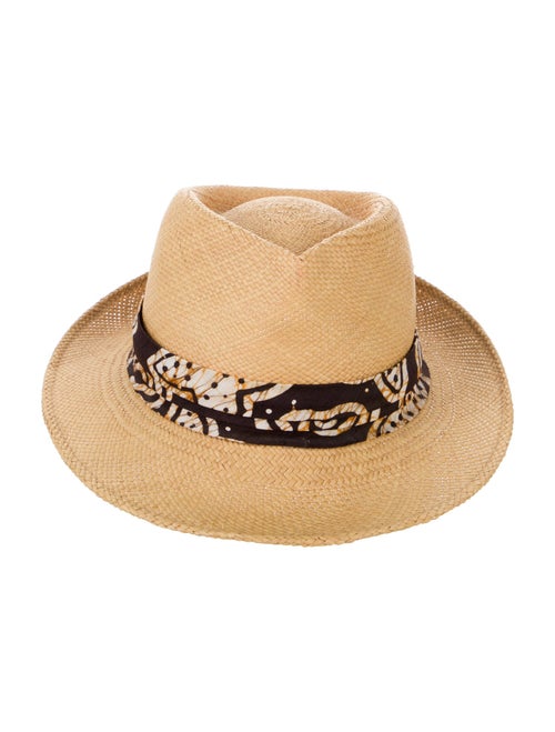 Paul Stuart Straw Fedora Hat