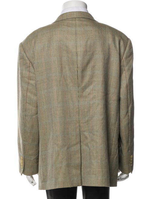 Paul Stuart Plaid Print Overcoat