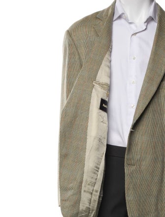 Paul Stuart Plaid Print Overcoat