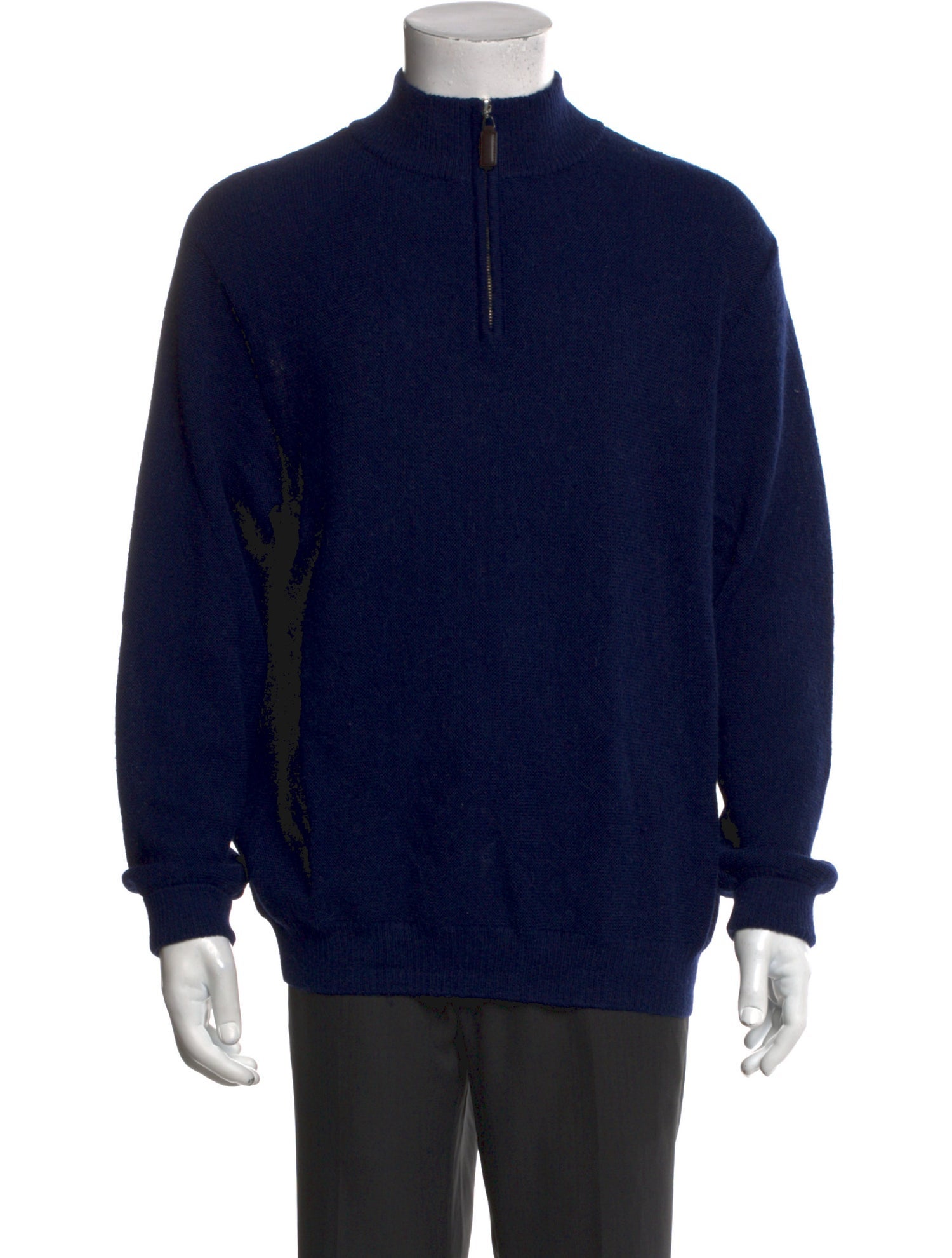 Paul Stuart Alpaca Mock Neck Polo Sweater