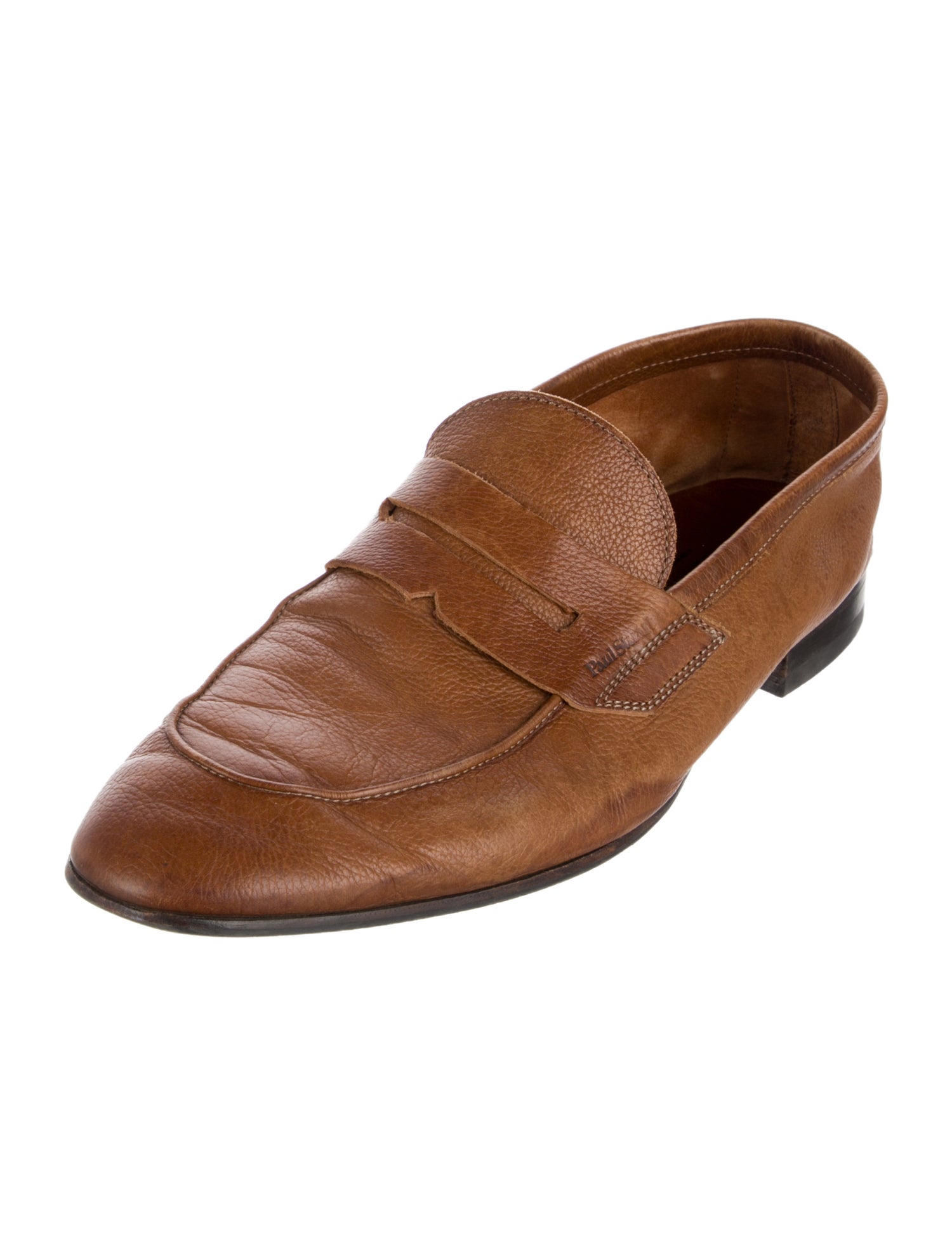 Paul Stuart Leather Monk Straps