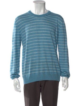 Paul Stuart Linen Striped Pullover