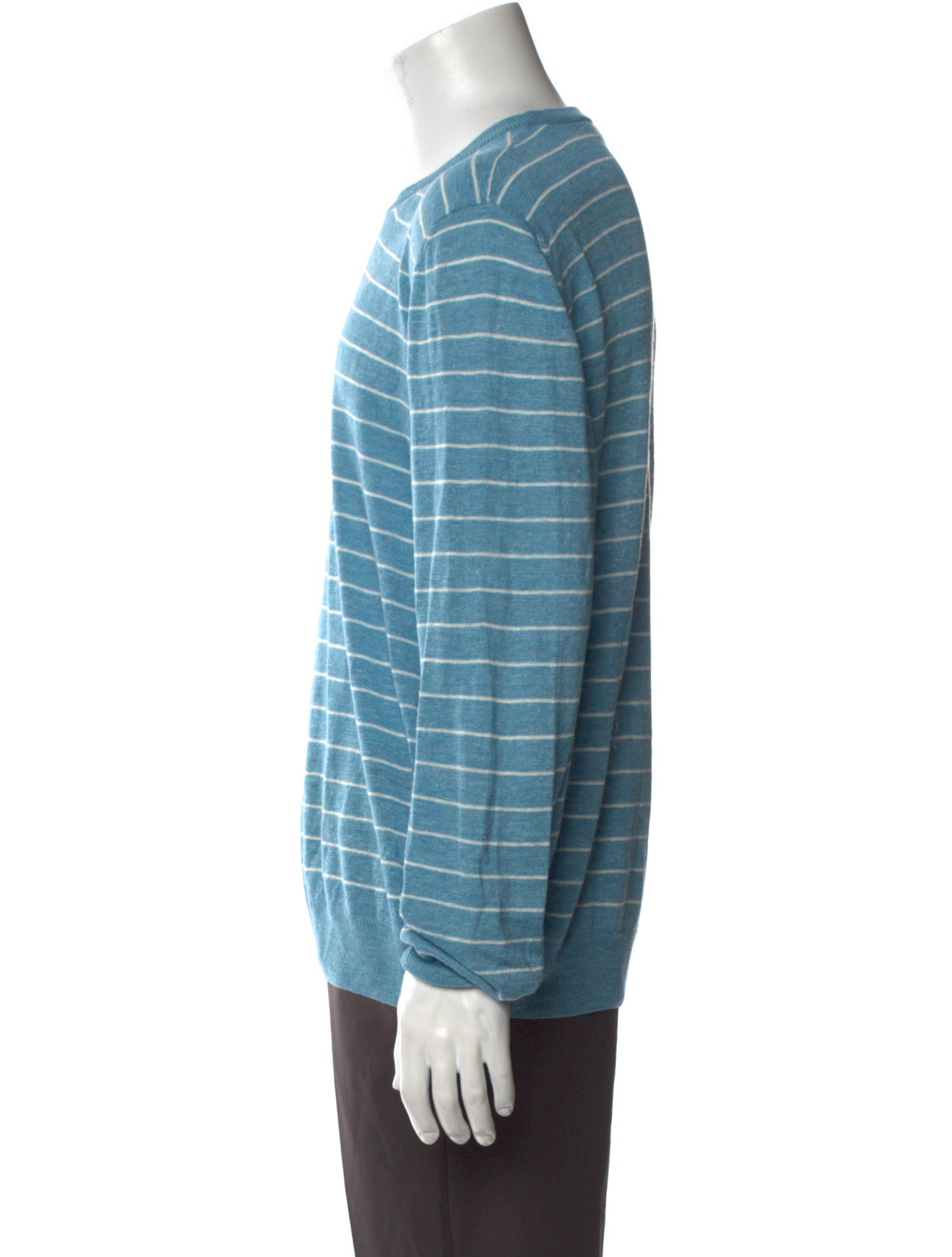 Paul Stuart Linen Striped Pullover