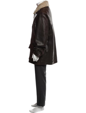 Paul Stuart Leather Parka