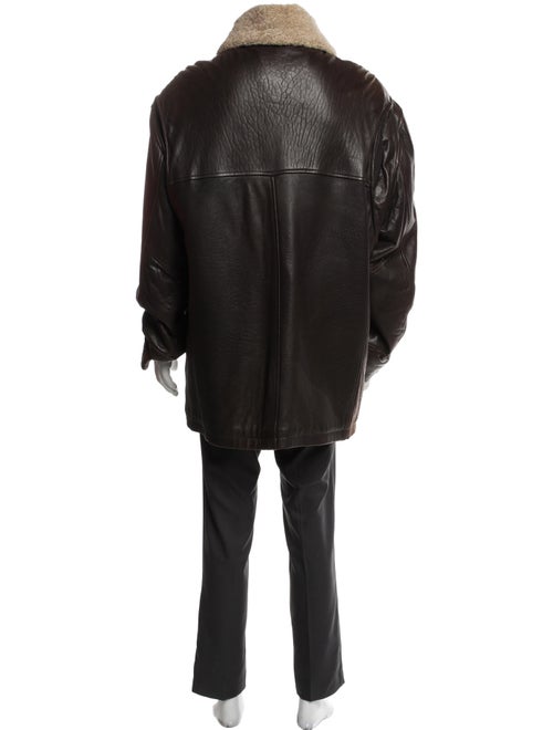 Paul Stuart Leather Parka