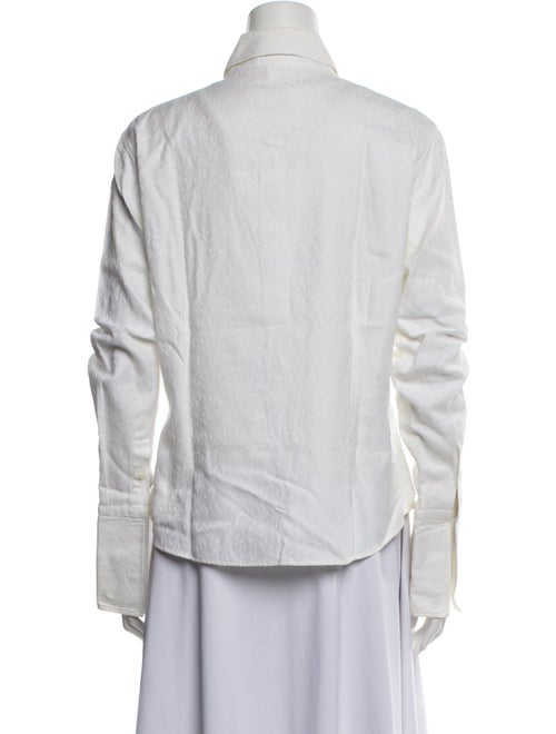 Paul Stuart Long Sleeve Button-Up Top