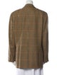 Paul Stuart Wool Plaid Print Coat
